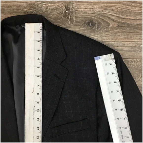 JB BRITCHES Mens Blazer Sport Coat Casual Jacket Size 46R Two Button‎ Wool Suit